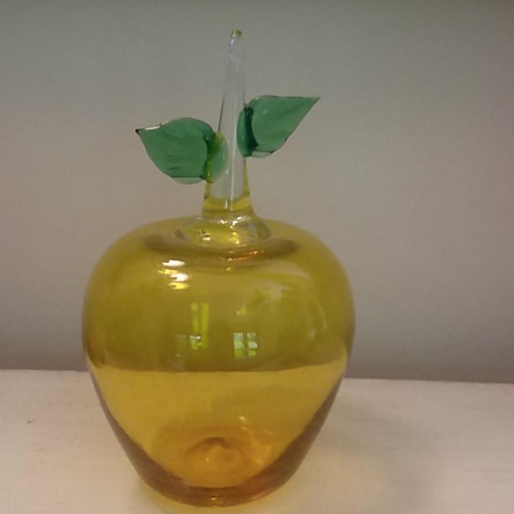 Beautiful Hand Blown Glass Apple